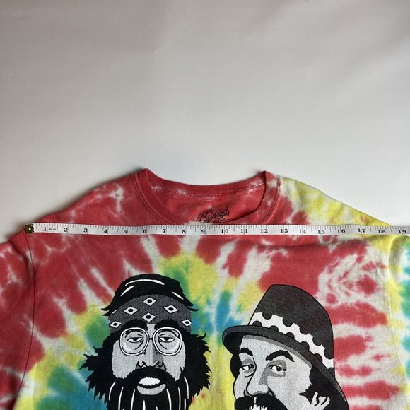 Cheech And Chong Men’s Officially Licensed Lit Tie Dye Long Sleeve T-Shirt SMALL - Picture 14 of 15